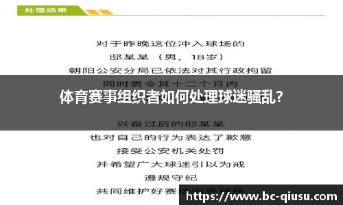 体育赛事组织者如何处理球迷骚乱？